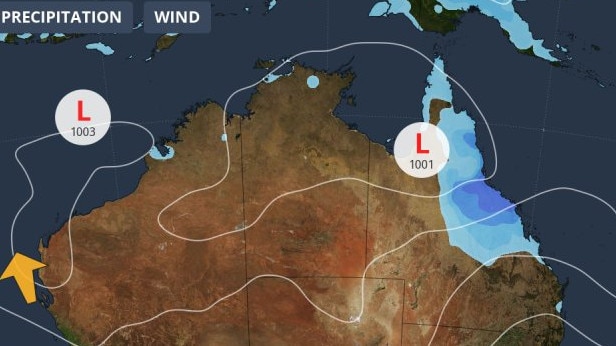 A synoptic chart of Australian weather, Sunday, February 2, 2025.