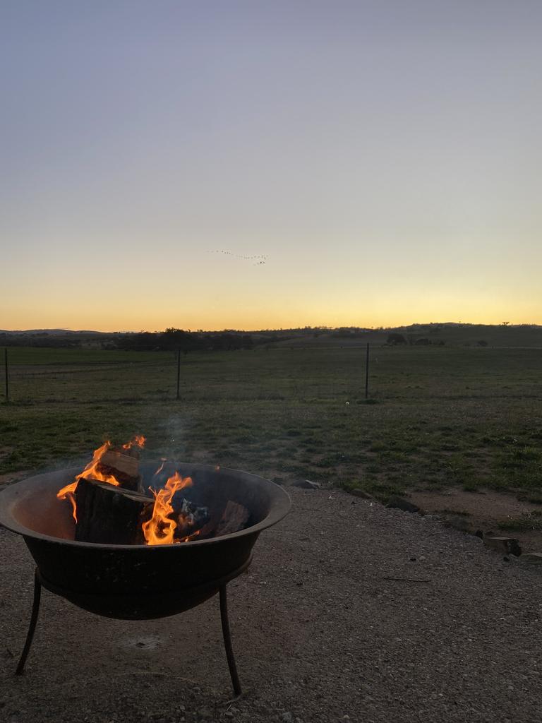 Nothing like sitting around the fire as the sun goes down.