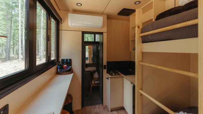 The kitchenette is surprisingly functional for its small size. Picture: Supplied/CABN