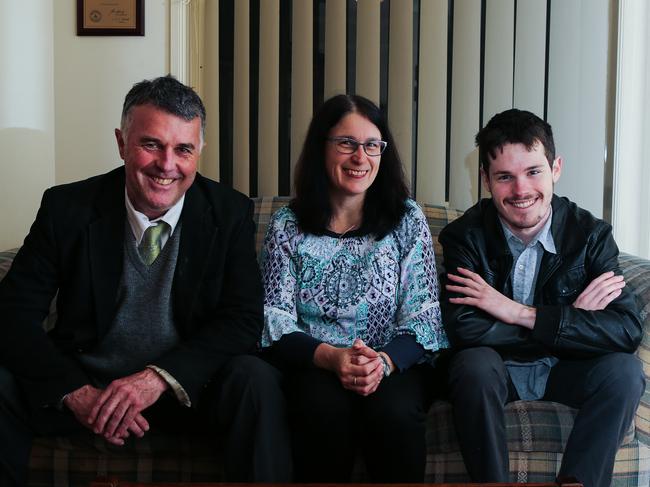 SYDNEY, AUSTRALIA - MAY 25 2020: Rod Staples, Meaghan Staples and their son Adam who has moved back home with his parents in Kellyville, Sydney, Australia on May 25 2020. Photo by Gaye Gerard/ Daily Telegraph