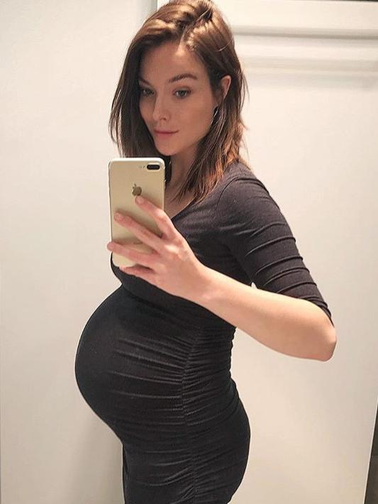 Virginia Slaghekke is due to give birth in five weeks.