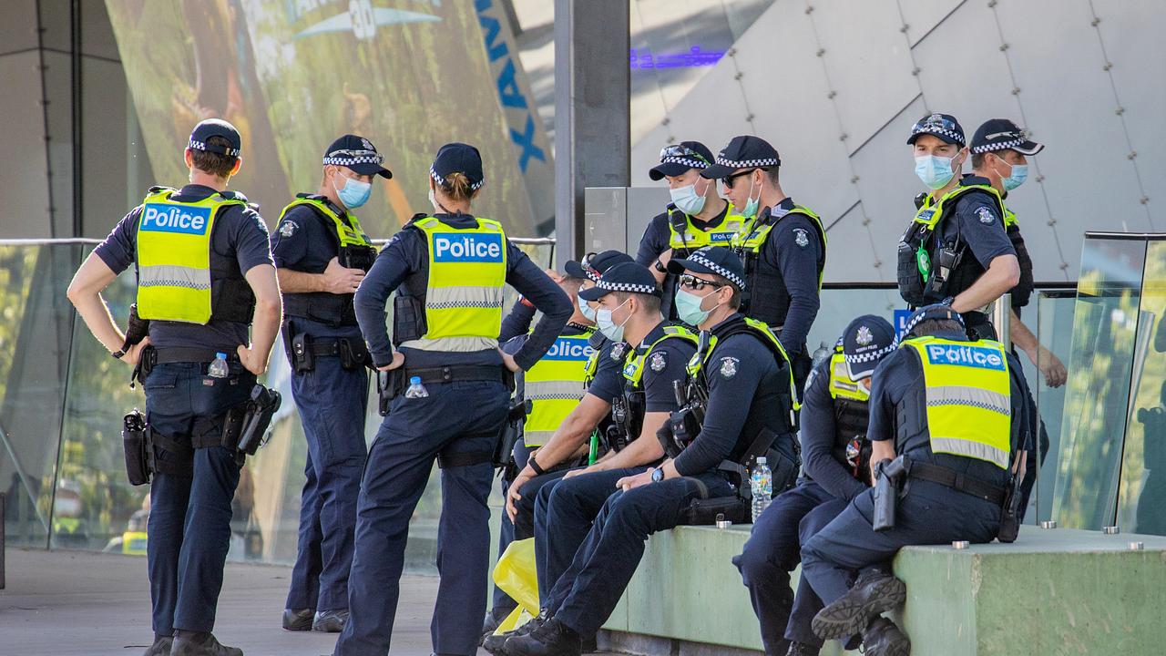Victoria Police could be the next group facing mandatory vaccinations. Picture: Mark Stewart