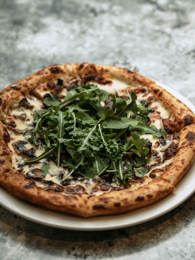 The Bush Inn’s Roasted portobello pizza. Picture: ALEX LEE