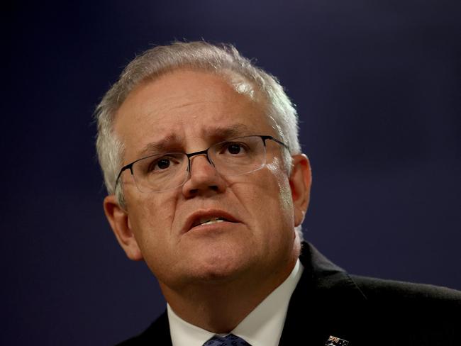 Scott Morrison says he has confidence in his government’s plan to achieve net zero by 2050. Picture: NCA NewsWire / Dylan Coker