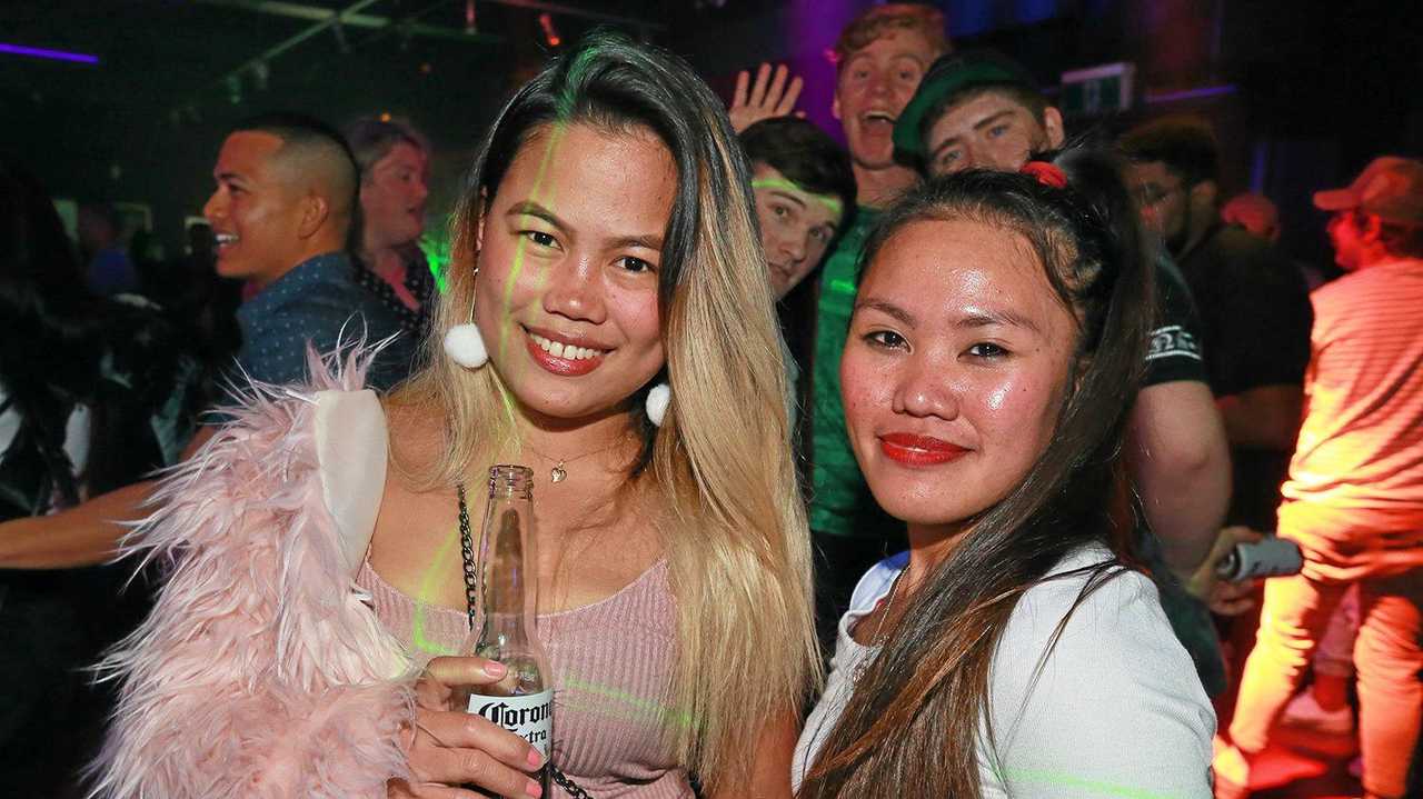 L-R Angelou Valdenor and Marian Rogers at Zodiac Nightclub. Picture: Liam Fahey