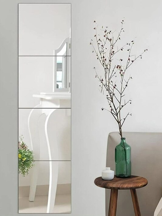 Removable mirror sales are up 110 per cent, according to new eBay Australia data. Shein four-piece square design Mirror Wall stickers are $16.95.