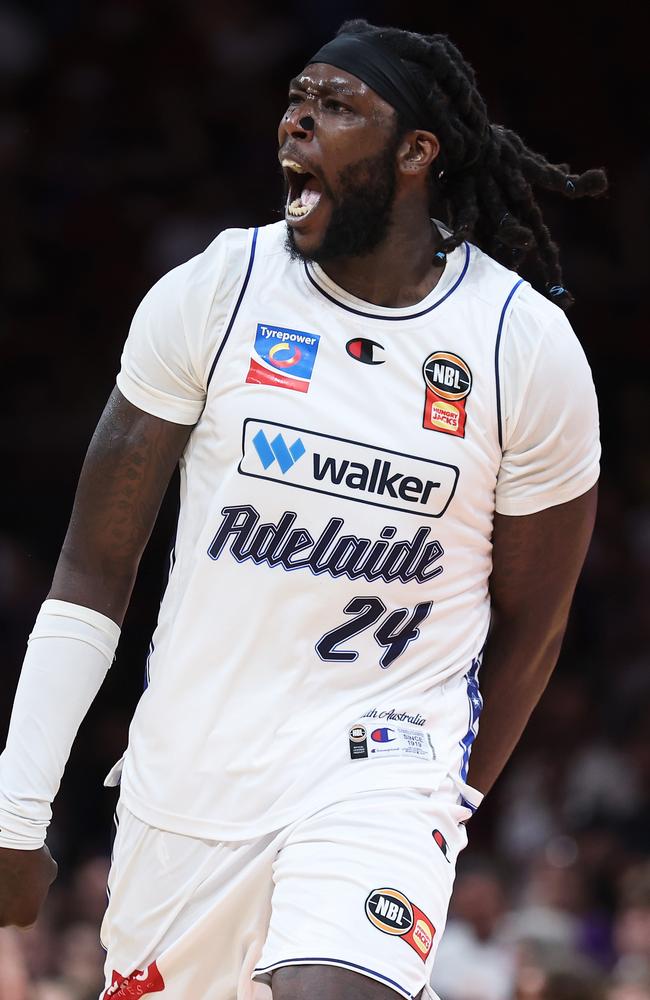 The polarising Montrezl Harrell has re-signed with Adelaide. Picture: Matt King/Getty Images
