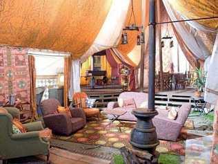 SHRINKING SHED: Could a magical expanding tent, like the one in Harry Potter and the Goblet of Fire, be a solution to Andrew's seemingly ever decreasing shed space? Picture: Contributed