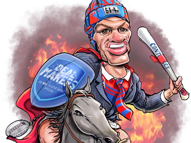 Kalyn Ponga negotiated his own record deal. Artwork: Scott 'Boo' Bailey