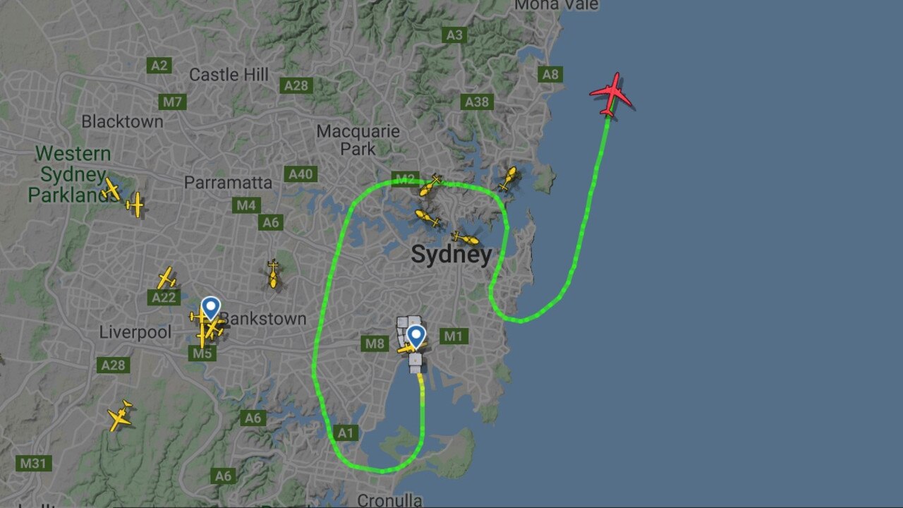 The flight path can be viewed in real time on flightradar24.com, search QF787 on the morning of departure. Picture: Flightradar24.com.