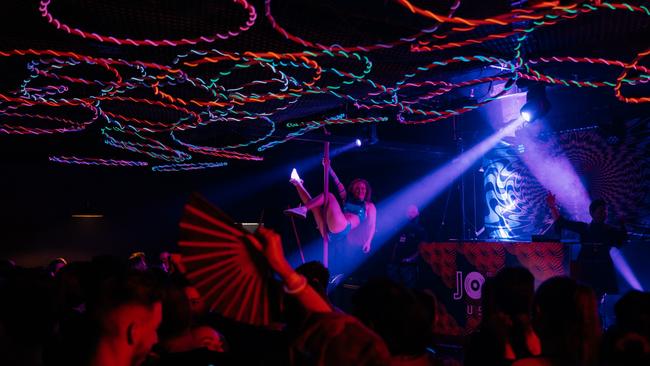 Professional pole dancers from The Pole Park will perform at Wicked Techno Wonderland, a mini techno music festival to be held at Otherwise Bar in Townsville.