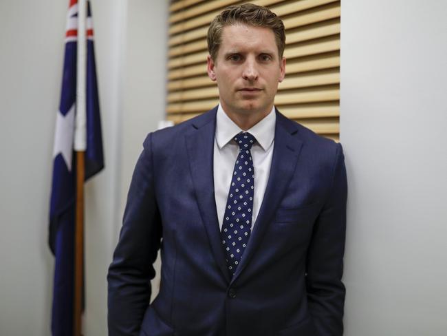 West Australian Liberal MP Andrew Hastie says China has lied about COVID-19. Picture: Sean Davey