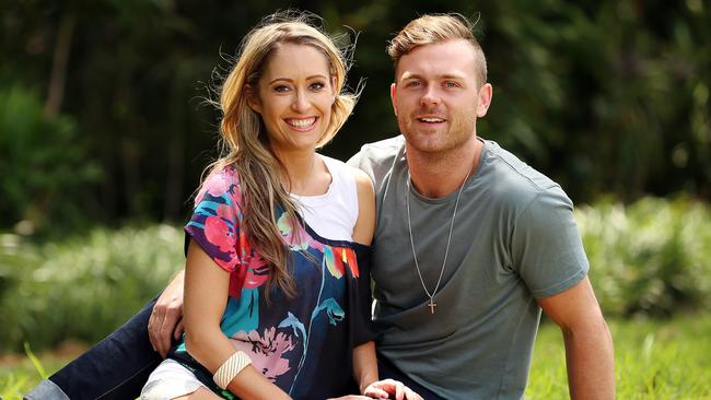 Controversial couple ... Big Brother evictees Cat Law and her new boyfriend Lawson Reeves hooked up in the house despite him having a long-term girlfriend outside. Picture: Sam Ruttyn