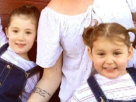 The twin girls, Riley and Macey, were killed in the crash in February. Picture : Supplied