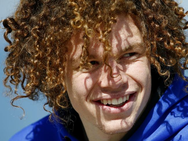 Ben Brown at the Kangaroos Recovery session at Kerferd Road beach after beating Geelong at the MCG last night. Pic: Michael Klein