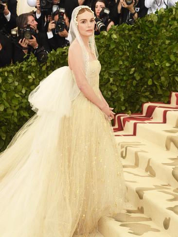 Kate Bosworth’s gown was created by Oscar de la Renta’s Laura Kim and Fernando Garcia. Picture: Getty