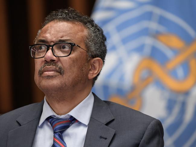 World Health Organization Director-General Tedros Adhanom Ghebreyesu. Picture: AFP.