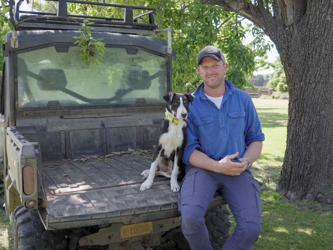 ‘I just love my dogs and they’re a part of me’ … Russ Fowler with Molly from Muster Dogs series two. Pic: Ben Emery.