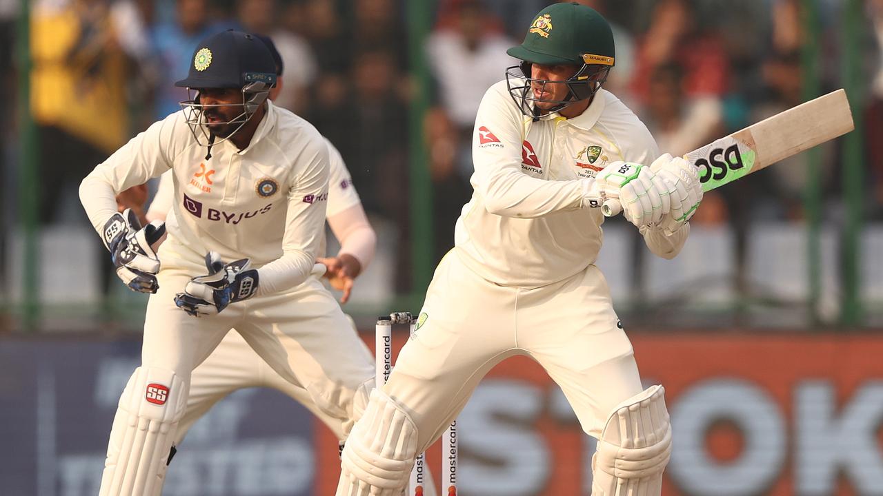 Khawaja produced Australia’s best batting performance of the series so far with his 81. (Photo by Robert Cianflone/Getty Images)