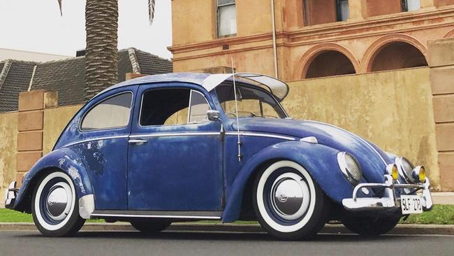 Mr Medlen was storing this Volkswagen Beetle for a friend before he bought it. Picture: Suppled