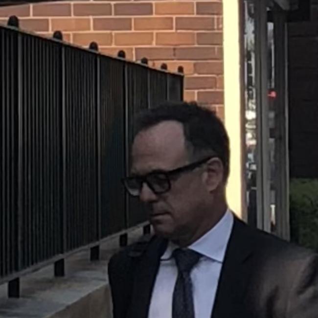 Glenn Morgan, chief executive officer for Deutsche Bank Australia, outside Manly Local Court on Thursday. Picture: Manly Daily