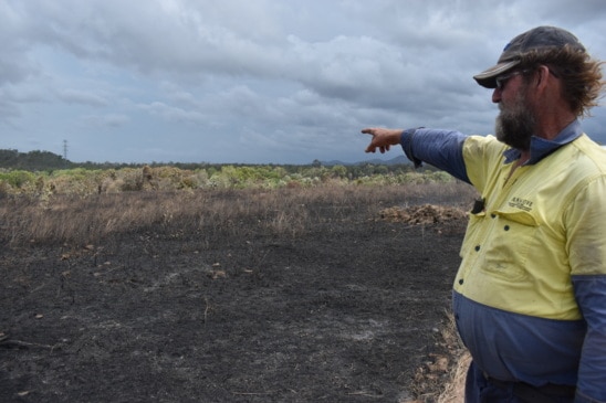 Crystal Brook rural properties an 'eerie moonscape' after large grass fire