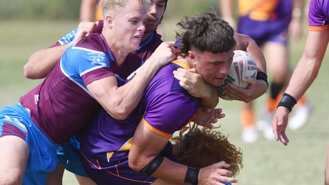 Queensland School Rugby League Championship Finals at Jack Manski Oval, Townsville. Sunshine Coast's Zac Garton. Picture: Evan Morgan