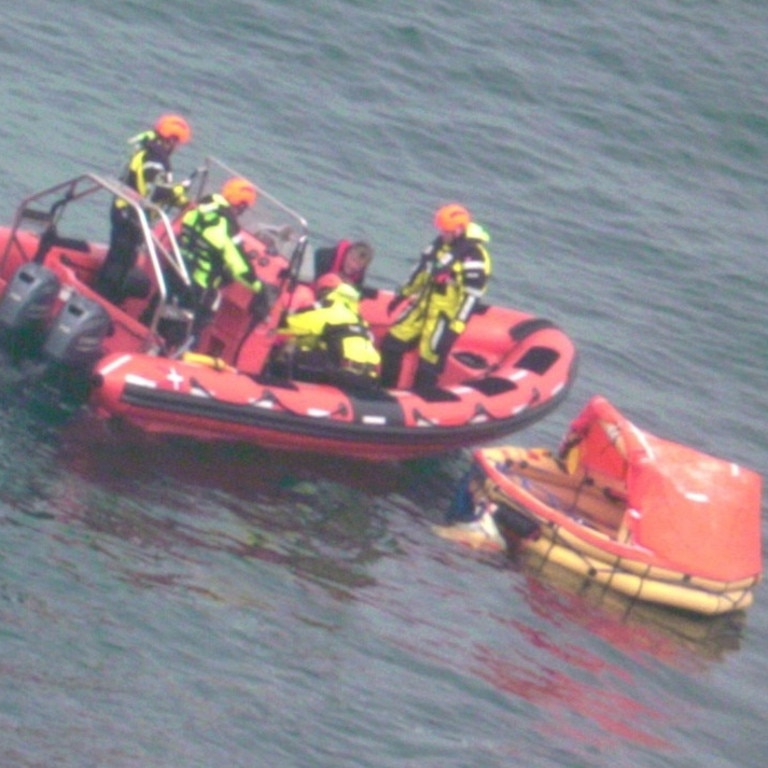 They made a mayday call shortly before an emergency landing in the sea near Qaqortoq. Picture Jam Press