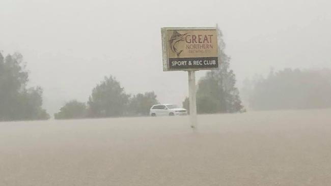 Underwater: The Telegraph Point Sport and Recreation Club. Picture: Facebook