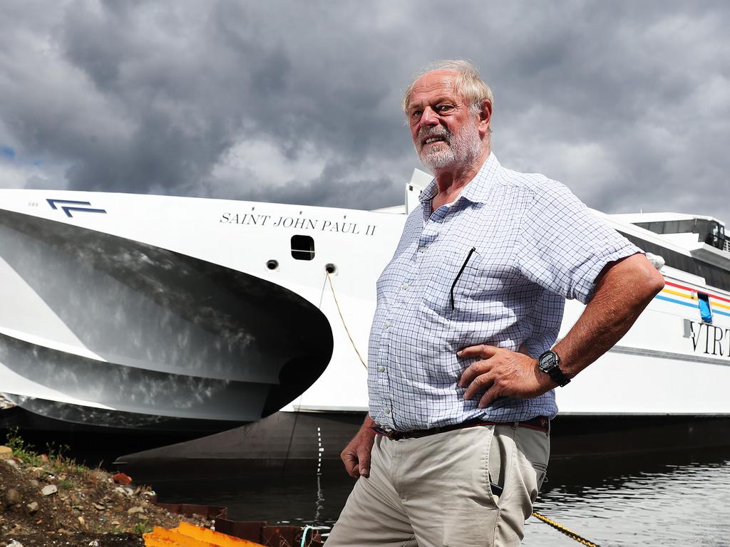 3. BOB CLIFFORD - Class of 1961. Founder of Incat which has become one of the world’s leading manufacturers of high-speed catamaran ferries. First was launched at Prince of Wales Bay in 1977. In 1994, Clifford skippered his maxi yacht Tasmania to line honours victory in the 50th anniversary Sydney to Hobart yacht race. He was named Tasmanian of the Year in 1988. Picture: NIKKI DAVIS-JONES