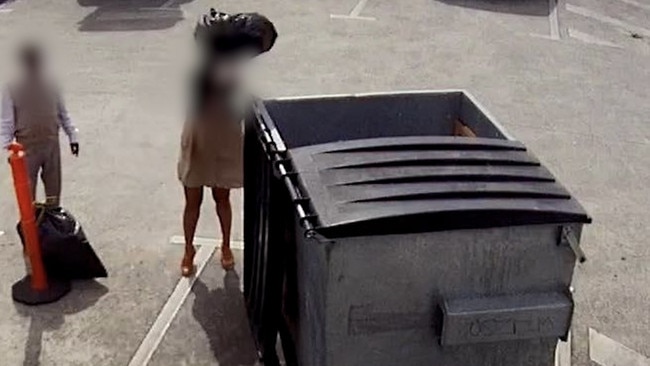 Berwick Village op-shop has called out community members caught on CCTV allegedly dumping their household rubbish into the store’s skip bin. Image: supplied