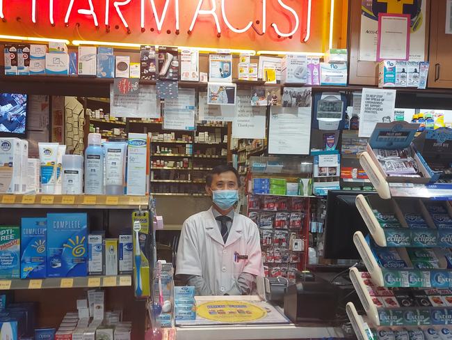 Francis Tran is the owner of Bland Centre Pharmacy in Sydney's CBD. Picture by NCA NewsWire/Anton Nilsson