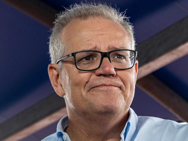 SYDNEY, AUSTRALIA - NewsWire Photos, FEBRUARY 12, 2021: Prime Minister Scott Morrison arrives at a press conference at Sylvania Waters Athletics Track, Sydney. Picture: NCA NewsWire / Flavio Brancaleone