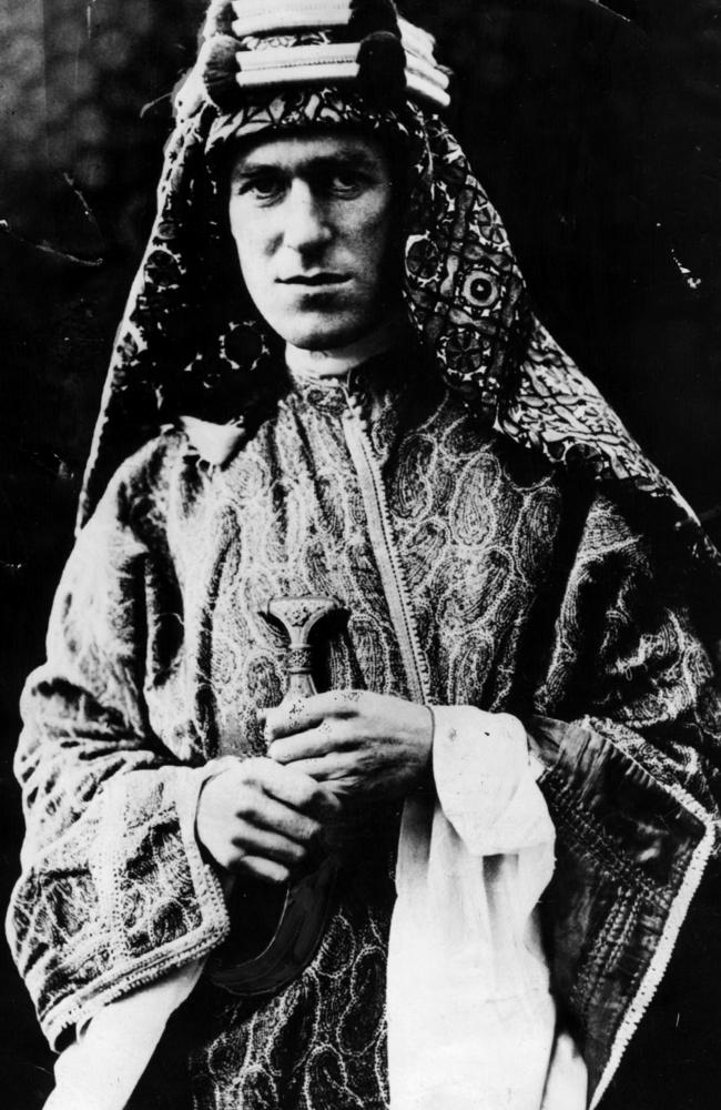 The legendary TE Lawrence, known as Lawrence of Arabia.