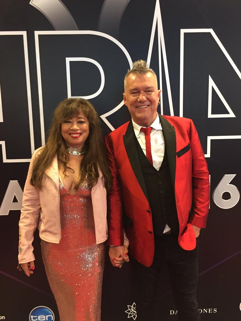 The 2016 ARIA Awards via social media ... Jimmy Barnes, "Red carpet, red jacket, maybe red eyes tomorrow." Picture: Instagram