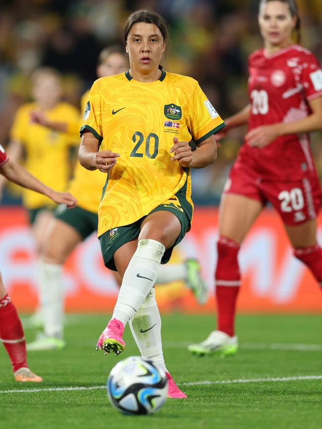 Sam Kerr made a successful comeback from the calf injury that had kept her sidelined. Picture: Getty Images