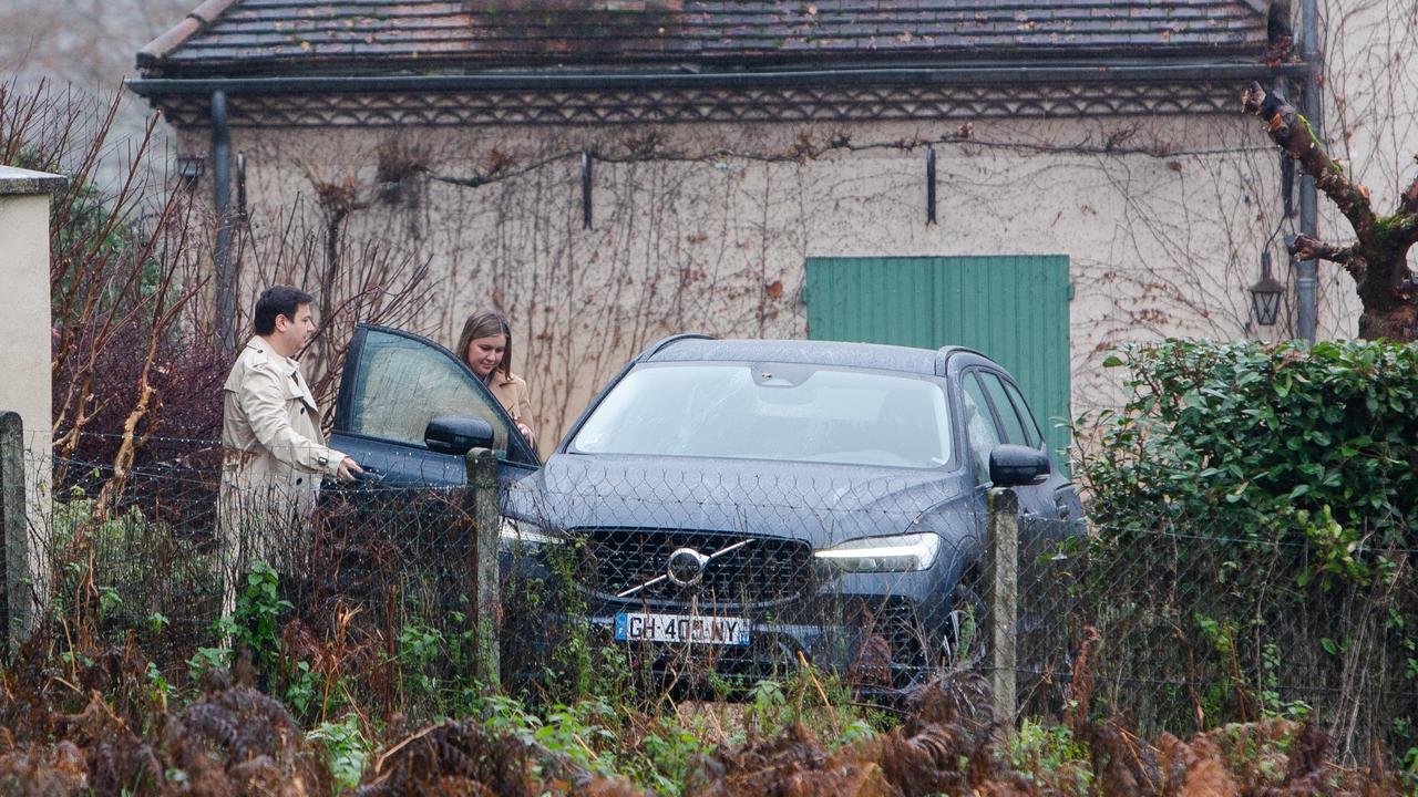 Brittany Higgins and David Sharaz at their new home in France. Picture: Matthieu Rondel.