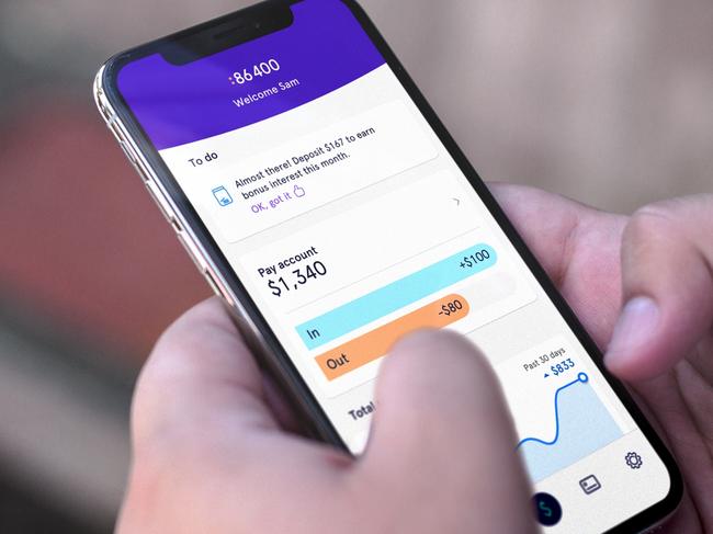 A customer using a neobank, 86 400, to transact via their mobile phone. Picture: iStock.