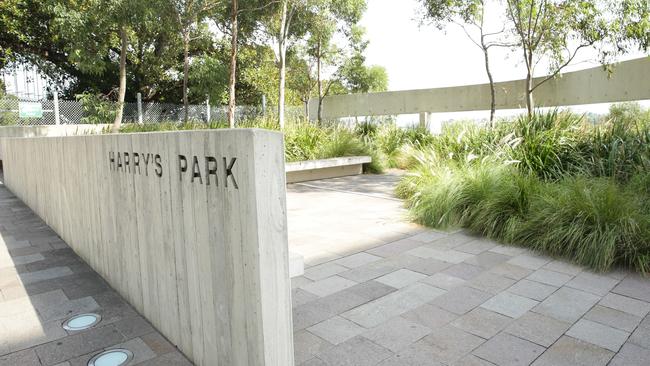 Harry’s Park at Milsons Park with the adjoining block yet to be transformed into an extension.