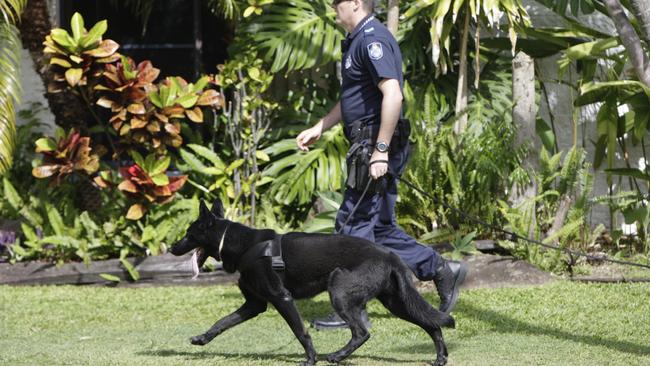 ON THE TRAIL: Police dog squad was required to locate the Warwick man and his group. Picture: Cade Mooney