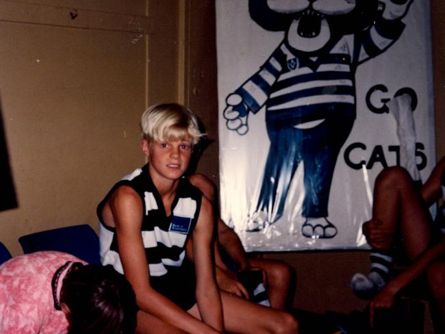 Nick when he played under 13s for the Broadbeach Cats.