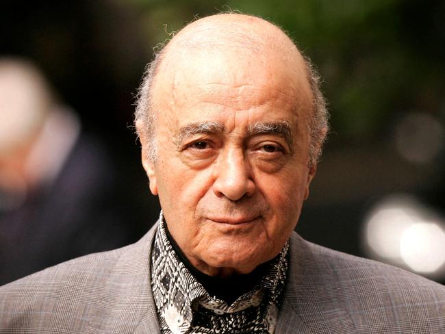 (FILES) Harrods department store owner Mohamed Al Fayed arrives at the London High Court, 27 July 2007, for the preliminary hearing ahead of the coroner's inquest into the death of princess Diana. Tycoon Mohamed Al-Fayed, a controversial billionaire and the father of Dodi who was killed along with Princess Diana in 1997, has died aged 94 his family said in a statement Friday, September 1, 2023. (Photo by SHAUN CURRY / AFP)