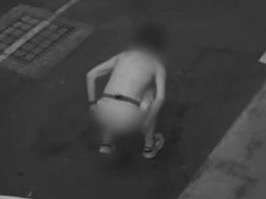 A mystery poo jogger has been caught defeating outside an Aussie health clinic four times. Picture: Nine