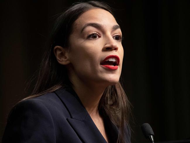 US Representative Alexandria Ocasio-Cortez speaks during a gathering of the National Action Network April 5, 2019 in New York. (Photo by Don Emmert / AFP)