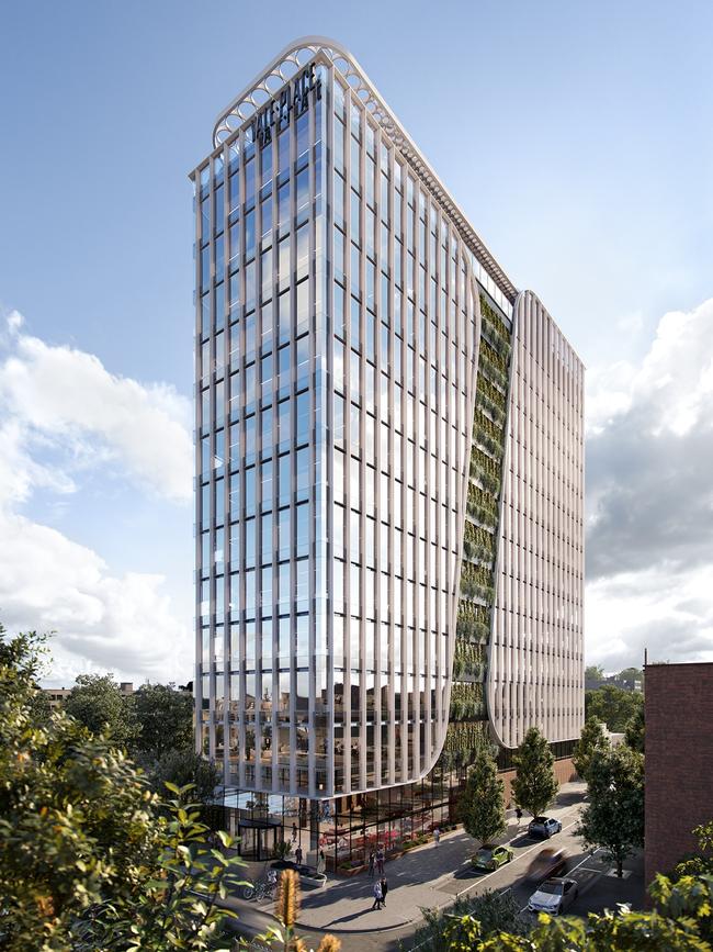 Yale Place, at 16 Gheringhap St, Geelong, is a $150m office development from Livv Developments. It has 13 storeys and will include a rooftop bar and restaurant.