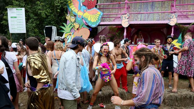 Revellers enjoy the second day of Secret Garden Music Festival at Brownlow Hill. Photo: Brianne Makin