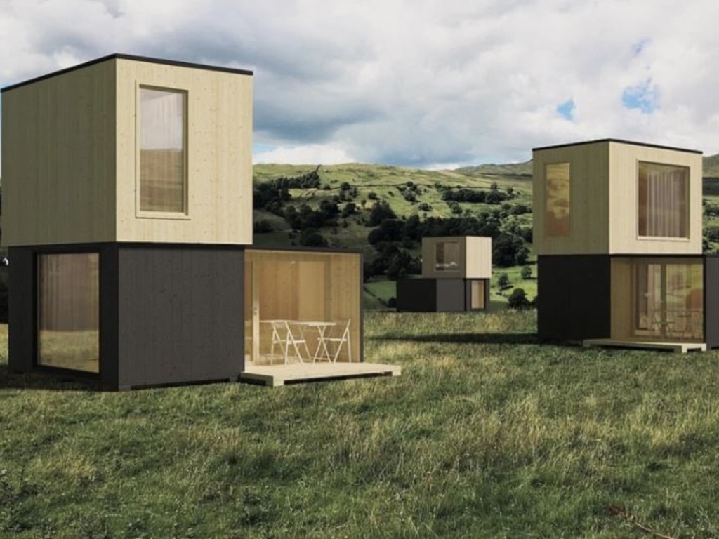 The builds can be merged together, creating a foldable community. Picture: Brette Haus