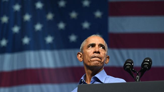 Since leaving office, Barack Obama has been a favourite on the speaking tour. (Photo by SAUL LOEB / AFP)