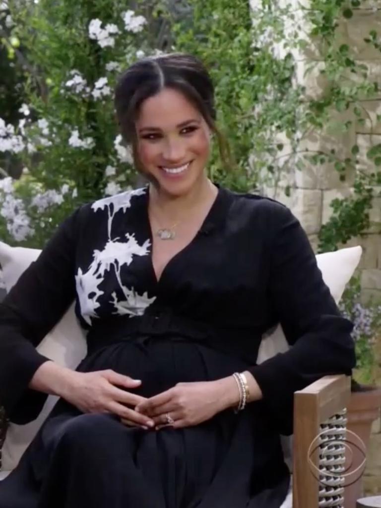 Meghan opened up about her life in the tell-all interview. Picture: CBS