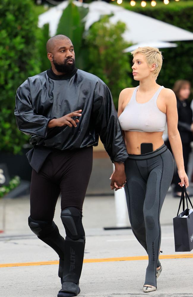 Kanye West and Bianca Censori are seen on May 13, 2023 in Los Angeles, California. (Photo by Rachpoot/Bauer-Griffin/GC Images)